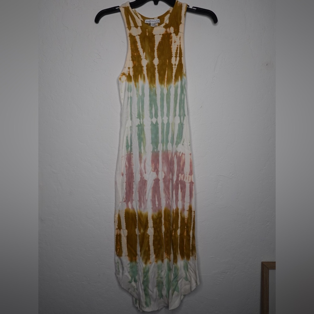 Young Fabulous & Broke Tie-Dye‎ Ribbed Maxi Dress – XS